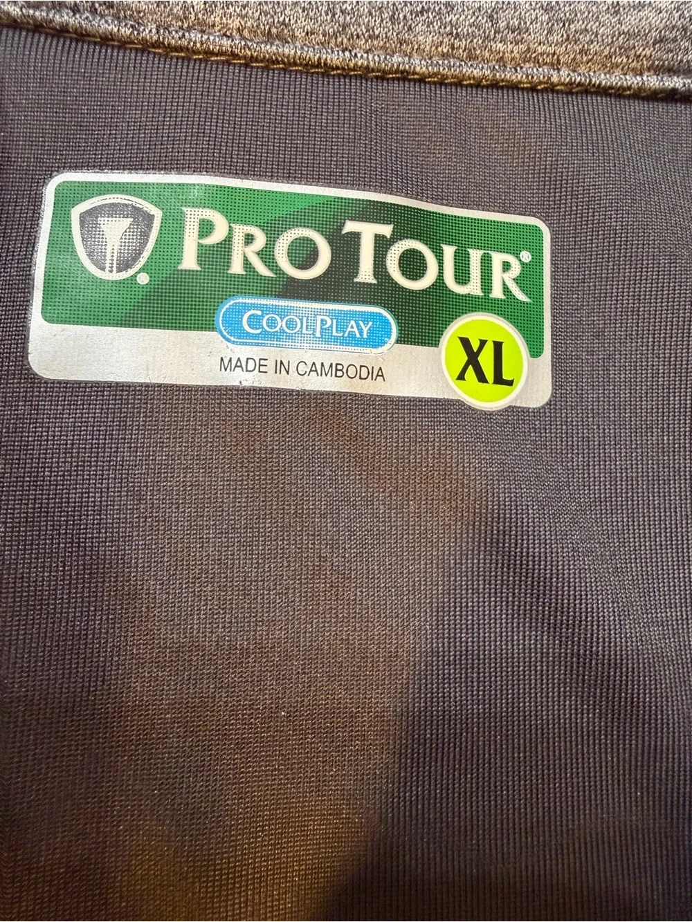 NWT XL Pro Tour Cool Play heather gray quarter-zip golf pullover jacket
